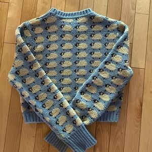 ZARA - crop sweater with sheep print